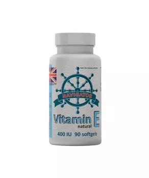 Витамин Е 400 МЕ БАД, 90 капсул Navigator