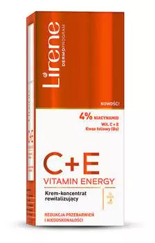 Витамин Энергия Восстанавливающий крем-концентрат 50мл Lirene C+E