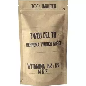 Витамин K2 MK7 + D3 100 таблеток Ваша цель: защита костей 101,4 г Simple Day