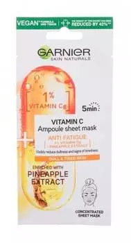 Витамин С, Ампульная маска для лица 1 шт. Garnier, Skin Naturals