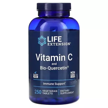 Витамин С Life Extension био-кверцетин, 250 вегетарианских таблеток