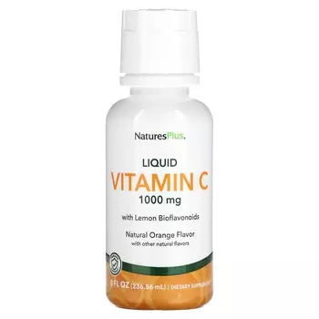 Витамин С NaturesPlus жидкий натуральный апельсин 1000 мг, 236.56 мл
