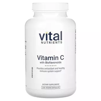 Витамин С с биофлавоноидами Vital Nutrients, 220 капсул