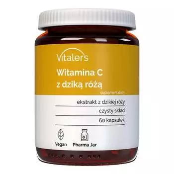 Витамин С Vitaler's, с шиповником 1000 мг - 60 капсул