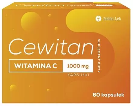 Витамин С в капсулах Cewitan Witamina C 1000 mg Kapsuki, 60 шт