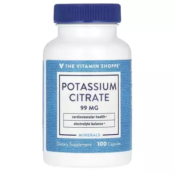 Витамин the Vitamin Shoppe Цитрат калия, 100 капсул