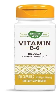 Витамин В6 Nature's Way, 50 мг, 100 капсул