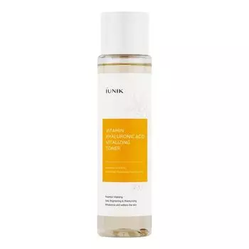 Витаминный гиалуроновый кислотный тоник для лица с жизненными силами Iunik, 200 мл