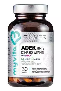 Витаминный комплекс SILVER 100% ADEK Forte, 30 капсул. MyVita