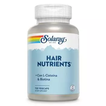 Витаминный комплекс Solaray Hair Nutrients L-cystein & Biotin, 60 капсул
