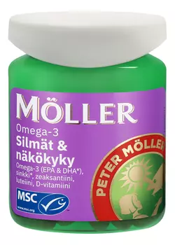 Витамины для глаз и зрения Mller Omega-3, 80 капсул