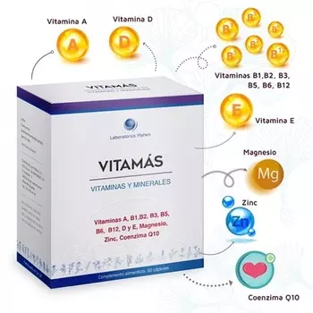 Витамины и минералы Vitamas 30 капсул Mahen