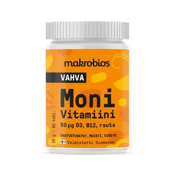Витамины Macrobios Vahva, 60 таблеток