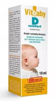 Vitbaby, Витамин D Комфорт 400 МЕ в каплях по 10 мл. Salvum