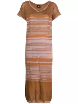 VITELLI трикотажное платье-трапеция, коричневый