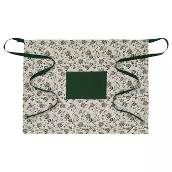 VITNOPPA Поясной фартук, узорчатый/зеленый, 80x60 см IKEA