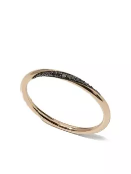 Витое черное бриллиантовое кольцо Otiumberg, золотой