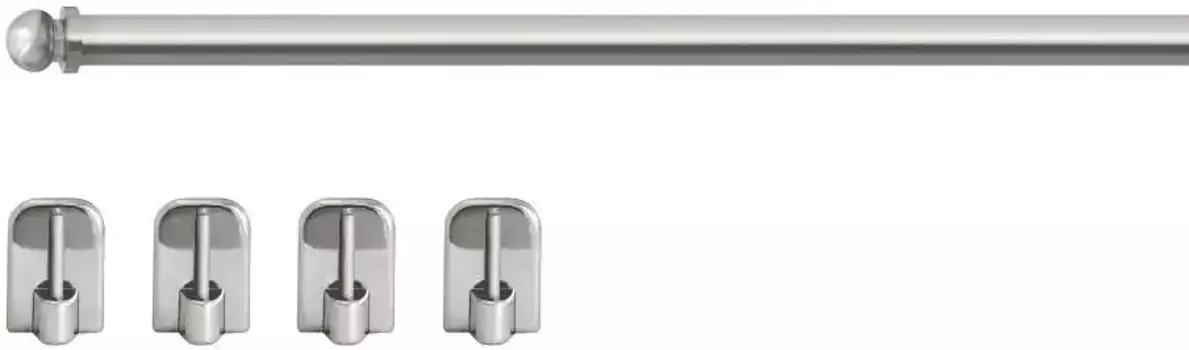 Витрина Good Life "Сфера", 1 направляющая, выдвижная 40-60 см, 7 мм, цвет nickelfarben