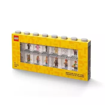 Витрина LEGO для 16 минифигурок, серая