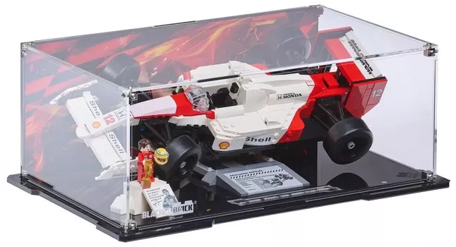 Витрина с фоном Blacked Brick для LEGO 10330 ICONS — McLaren MP4/4 и Айртона Сенны / Blacked Brick Inna marka