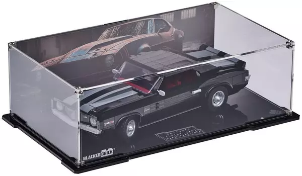 Витрина с фоном Blacked Brick для LEGO 10304 ICONS - Chevrolet Camaro Z28 / Blacked Brick Inna marka