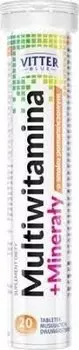 Vitter Blue Multivitamin + Minerals, Добавка , 20 шипучих таблеток Diagnosis S.A.