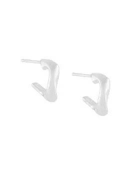 Витые серьги-кольца Wouters & Hendrix, серебряный