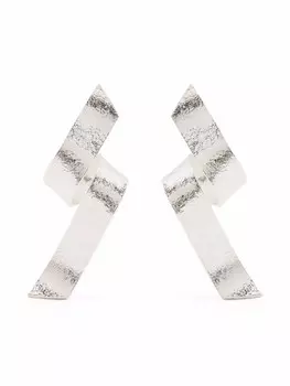 Витые серьги Swirl Wouters & Hendrix, серебряный