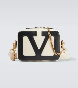 Viva Superstar кожаная сумка через плечо Valentino Garavani, Butter White/Nero