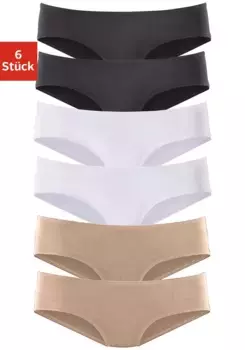 Vivance active Hipster (упаковка, 6 шт.), из мягкой микрофибры, белый