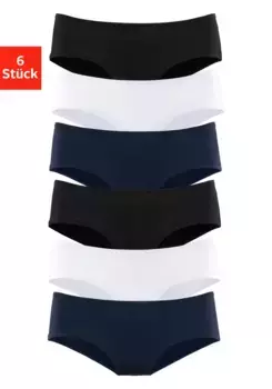 Vivance active Hipster (упаковка, 6 шт.), из мягкой микрофибры, белый