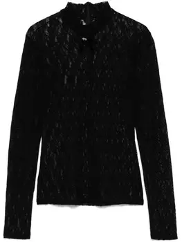 Vivetta кружевной топ, черный