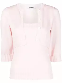 Vivetta многослойный джемпер, розовый
