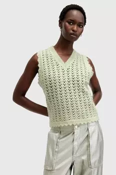 VIVIAN TANK шерстяной жилет AllSaints, зеленый
