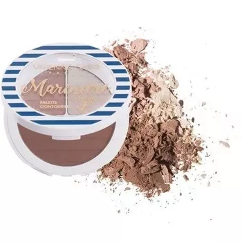 Vivienne Sabo Палитра для контурирования лица Le Visage Mariniere 02 - 3 цвета Бронзер Темный хайлайтер Светлый хайлайтер