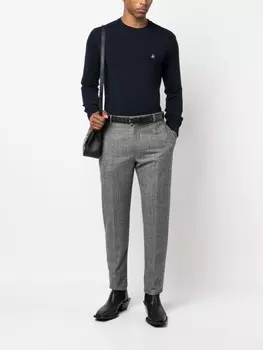 Vivienne Westwood джемпер с вышитым логотипом Orb, синий