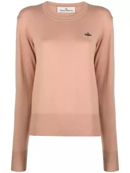 Vivienne Westwood джемпер с вышитым логотипом Orb, серый