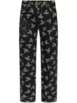 Vivienne Westwood джинсы классического кроя с принтом «шар», черный