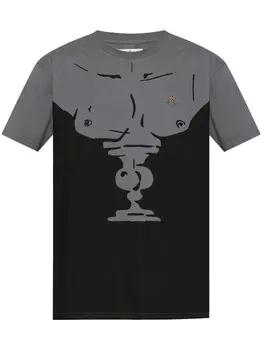 Vivienne Westwood футболка из хлопка с графическим принтом, серый