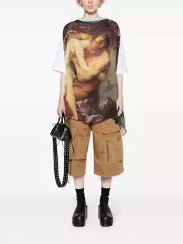 Vivienne Westwood футболка Kiss Swing, серый