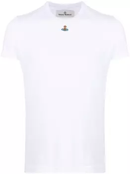 Vivienne Westwood футболка Orb с вышитым логотипом, белый