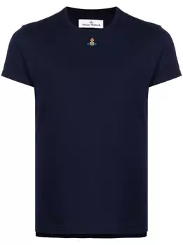 Vivienne Westwood футболка Orb с вышитым логотипом, синий