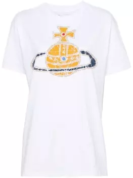 Vivienne Westwood футболка с логотипом Orb, белый