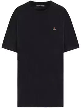 Vivienne Westwood футболка с вышивкой Orb, черный
