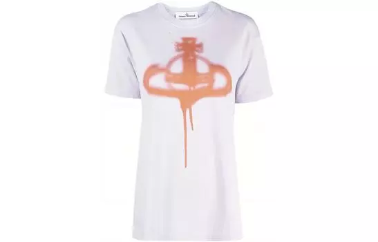 Vivienne Westwood Футболка женская лавандово-фиолетовые