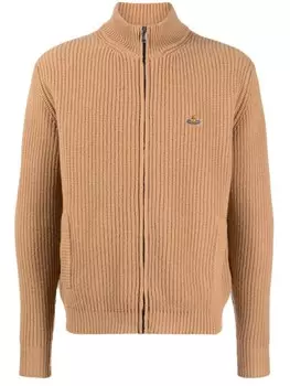 Vivienne Westwood кардиган на молнии с вышитым логотипом Orb, коричневый