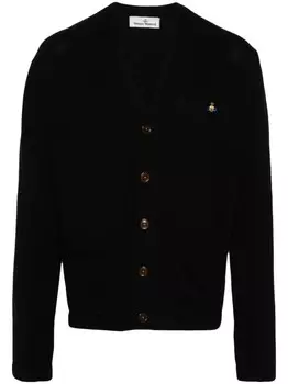 Vivienne Westwood кардиган тонкой вязки с V-образным вырезом, черный