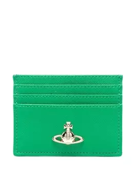 Vivienne Westwood картхолдер с декором Orb, зеленый