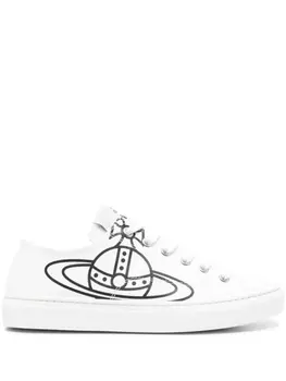 Vivienne Westwood кеды Plimsoll с принтом Orb, белый