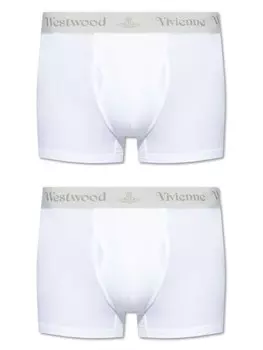 Vivienne Westwood комплект из двух боксеров с логотипом, белый
